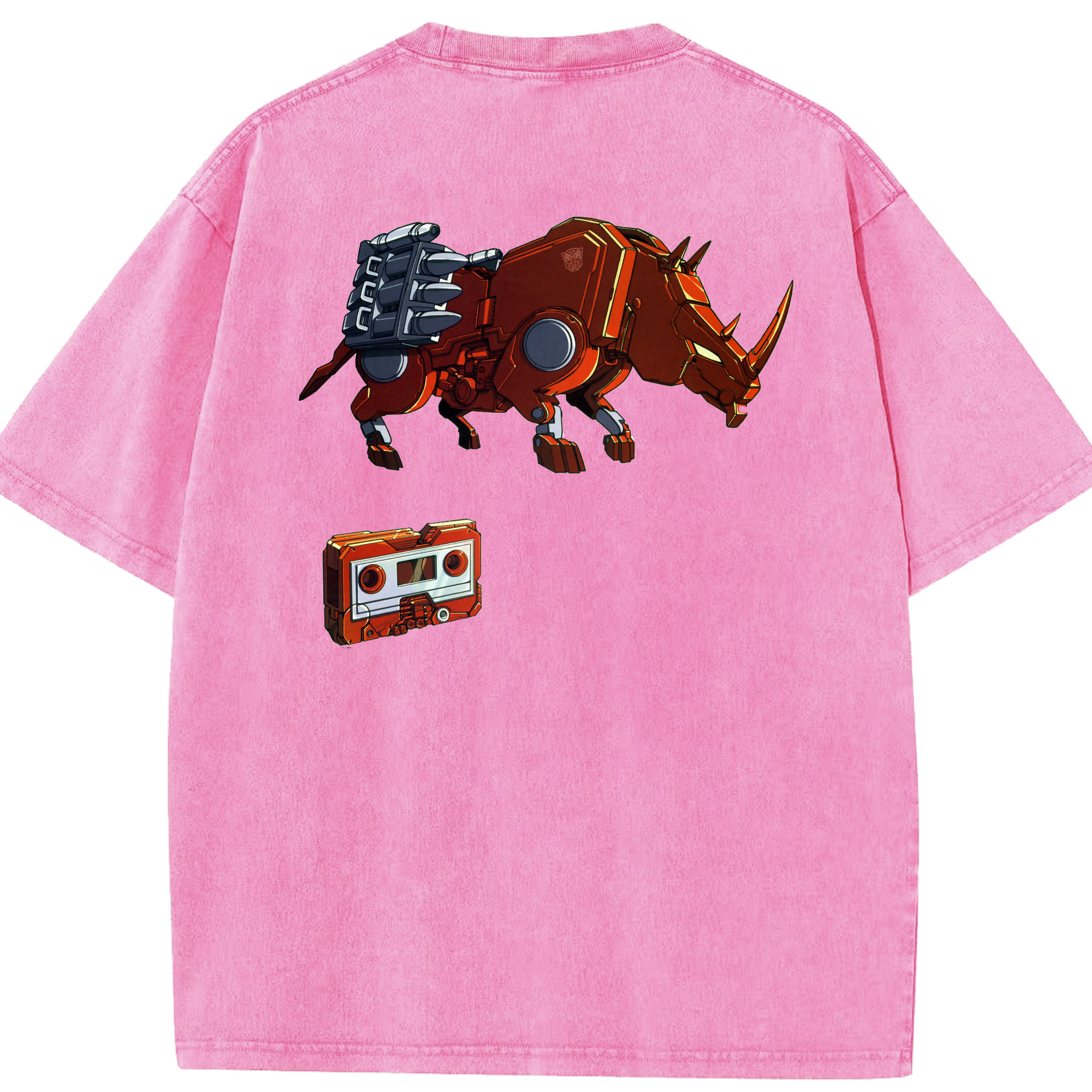 （画像用）  綿100% ヴィンテージ風 半袖Tシャツ（背面プリント）